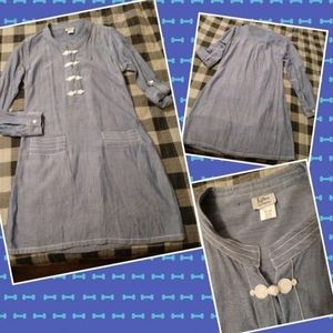 New chambray shirt Dress sz 4 Artizara preppy a-line